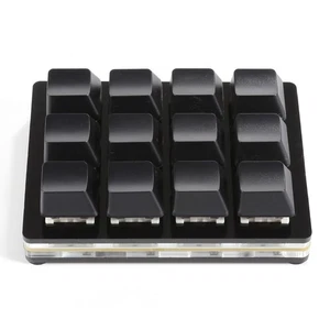 12 Keys Mechanical Gaming Keyboard Single Handed USB Mini RGB Keyboard Shortcuts - Afbeelding 1 van 5