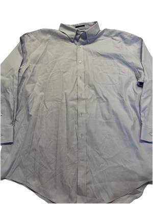 Lands End Men 19-36 Non-Iron Supima Traditional Fit Long Sleeve Shirt Lilac - Image 1 of 4