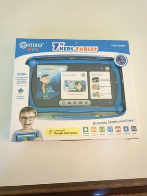 Contixo Learning Tablet Kids V10-BLUE  7" New - Sealed 3 - 10 Years - Image 1 of 4
