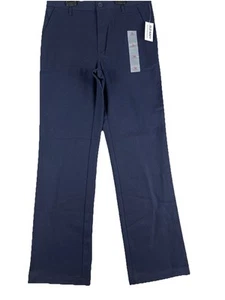 OLD NAVY Boys Size 12 Straight BUILT-IN FLEX Uniform Pants NAVY BLUE - Picture 1 of 5