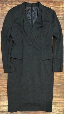 Escada Women’s Size 38 Sheath Dress Blazer Wool Cashmere Lined Collar - Image 1 of 4