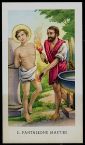 SANTINO (HOLY CARD) S. Pantaleone Martire ediz. EGIM n° 49 - Foto 1 di 1