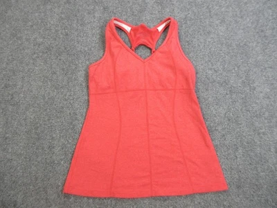 Athleta Майка женщин маленький коралл розовый встроенный бюстгальтер спортивная туника стиль йоги - Изображение 1 из 4