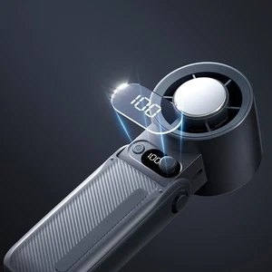 Tragbarer Hand-Turbo-Ventilator 199 Geschwindigkeiten 44 Stunden Akku leichte Ba - Photo 1/15