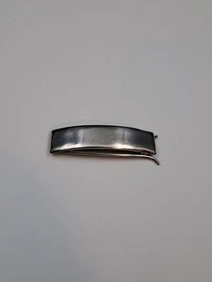 Antique Sterling Silver Hair Clip Barrette 1.75 inch - image 1 of 4