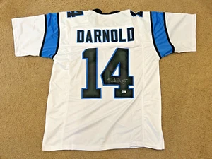 Sam Darnold Autographed Carolina Panthers Signed Custom Jersey Beckett COA - Picture 1 of 9