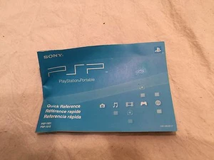 Sony PSP Playstation Portable Quick Reference Guide Booklet PSP-1001 1010 - Picture 1 of 3
