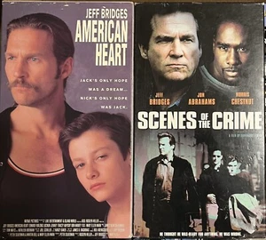 VHS Jeff Bridges RARE Lot (2) Scenes of the Crime (2003)& American Heart (1992) - Picture 1 of 3