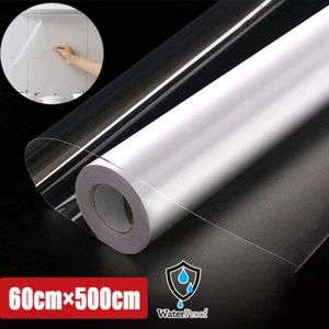 Transparent Klebefolie Selbstklebende Folie 5M Wandschutzfolie Durchsichtige NEU - Bild 1 von 23