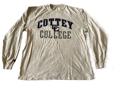 Jansport - Men's XL Cottey College Gray Heather Long Sleeve Sweater Shirt - Image 1 of 4