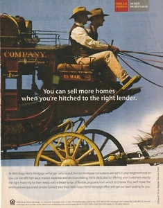 Wells Fargo Bank Printed ad 2003 Realtor Magazine Stagecoach home loan - Picture 1 of 7