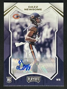 DAZZ NEWSOME 2021 Panini Playoff Rookie RC Auto #296 | Bears - Picture 1 of 2