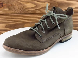 Diba Sz 7.5 Boot Chukka Lace Up M Olive Green Leather Women - Picture 1 of 11