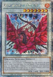 Yu- Gi-Oh! Dragón Rosa Negra Cuarto de Siglo Secreto Raro TN23-EN014 - Casi Nuevo - Imagen 1 de 2