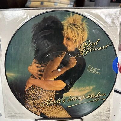 1978 ROD STEWART: BLONDES HAVE MORE FUN...OR DO THEY? PICTURE DISC VINYL LP New - Image 1 of 3