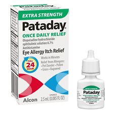 Pataday  Extra Strength Eye Care Allergy Relief Eye Drops, 2.5 ml Free Shipping
