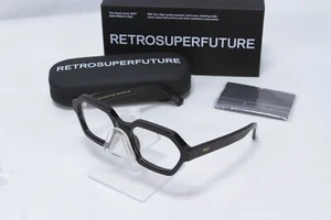 RetroSuperFuture Pooch Eyeglasses BRS 55/18/145 Black - Picture 1 of 10
