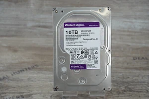 TESTED WESTERN DIGITAL PURPLE WD101-PURP 10TB SATA III 3.5" HARD DRIVE HDD - Afbeelding 1 van 4