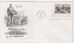 TurtlesTradingPost- Charles M Russell, Cowboy Artist #1243- 1964 FDC Artcraft - Picture 1 of 1