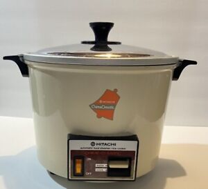 Hitachi Chime O Matic Automatic Rice Cooker Steamer 10 Cup RD-6103 Vintage
