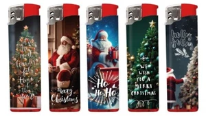 5 x Feuerzeug Gas Motiv Feuerzeuge Lighter Serie Weihnachten Christmas No 11 - Bild 1 von 5