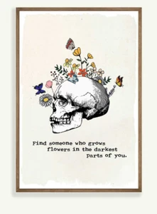 Zach Bryan Poster Find Someone Who Grows Flowers In The Darkest Parts Of You - Picture 1 of 2