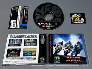 RIDING HERO NEO GEO CD NTSC-J SPINECARD. - Picture 1 of 9