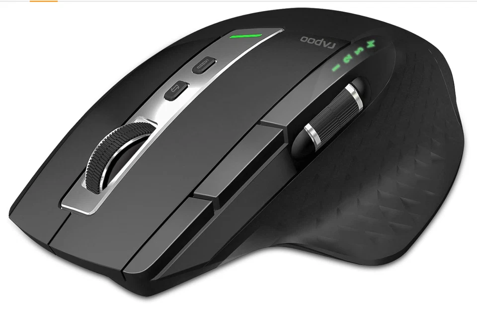 Rapoo MT750L Wireless Side Wheel Mouse, 4 Adjustable DPI Rechargeable - Open box - Image 1 of 4