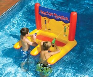Swimline 90772 Arcade Style 2 Station Water Shooter Game Arcade Shooter  NEW