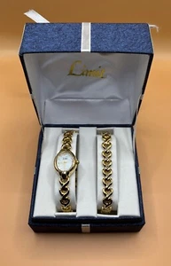 Limit Women's 2 Piece Style Gold Stainless Steel White Dial Quartz Watch 2035 - Picture 1 of 2