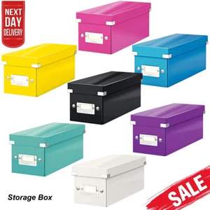 CD Storage Box, Click and Store Range Free and Fast Postage Choose Color - Picture 1 of 22