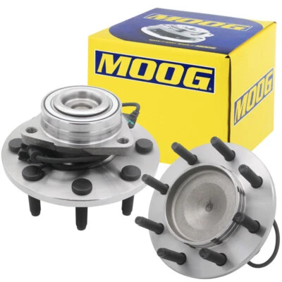 Conjunto de buje de cojinete de rueda delantera 2 MOOG para 03-05 Dodge Ram 2500 3500 con ABS Foto 1 de 4