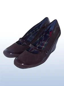 Bi 4 Mujer Marrón Ante Cuña Tacon Maryjane Zapatos 39 Uk 6 - Bild 1 von 5