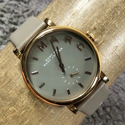 Reloj Marc Jacobs Mujer MBM1266 Vestido Segundero Cuero Cuarzo 37mm 7 3/4" Foto 1 de 4