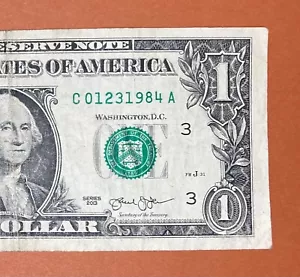 January 23, 1984 (C 01231984 A) Birthday Note $1 One Dollar Bill - Picture 1 of 3