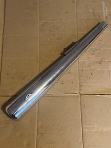 VINTAGE MOTORCYCLE REVERSE CONE MEGAPHONE SILENCER / MUFFLER BSA AJS TRIUMPH ECT - Picture 1 of 8