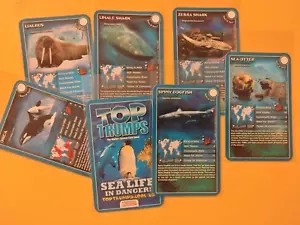 2007 Top Trumps Karten SEA LIFE IN RISK!🐬 (you pick) Einzelkarten kostenloser Versand - Bild 1 von 31