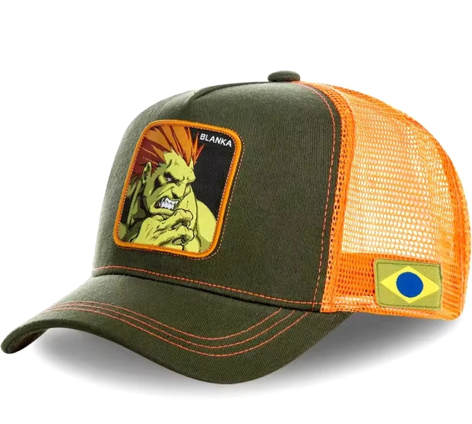 Gorra de béisbol juvenil sombrero niño niña hombre mujer (verde/naranja) - Blanka Foto 1 de 1