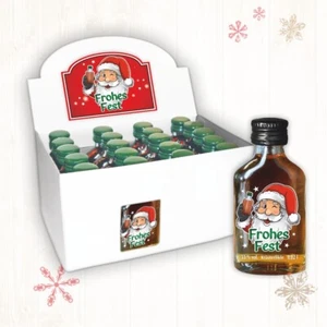 20er Box Kräuterlikör Display - Frohes Fest - zu Weihnachten 20 St Schnäpse - Bild 1 von 5