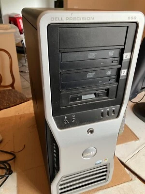 Dell Precision 690 Workstation 2 x 3.0 GHz Xeon 5160  w/ Quadro 2000 Graphics - Image 1 of 4