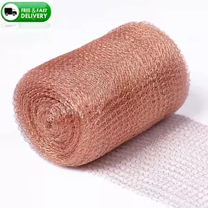 Copper Mesh Rodent Control, 5 in X 32 Ft Pure Copper Wire Mesh, Rustproof Copper - Picture 1 of 12