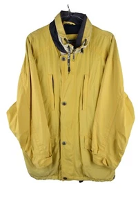 BARACUTA Sport Yellow Windbreaker Jacket size M Mens Vintage Full Zip Walking - Picture 1 of 9