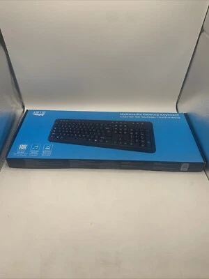 Adesso Spill-Resistant Multimedia Desktop Keyboard (USB) (AKB132UB) - Image 1 of 3