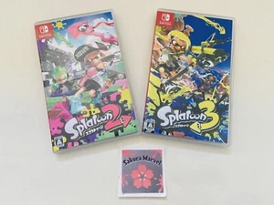 Nintendo Switch Splatoon 2 3 Series Japanese Video Games w/Box Japan Used Tested - Picture 1 of 37