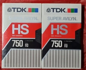 TDK Super Avilyn HS High Standard 750 Beta L-750 Sealed. Recordable Cassette NOS - Picture 1 of 12