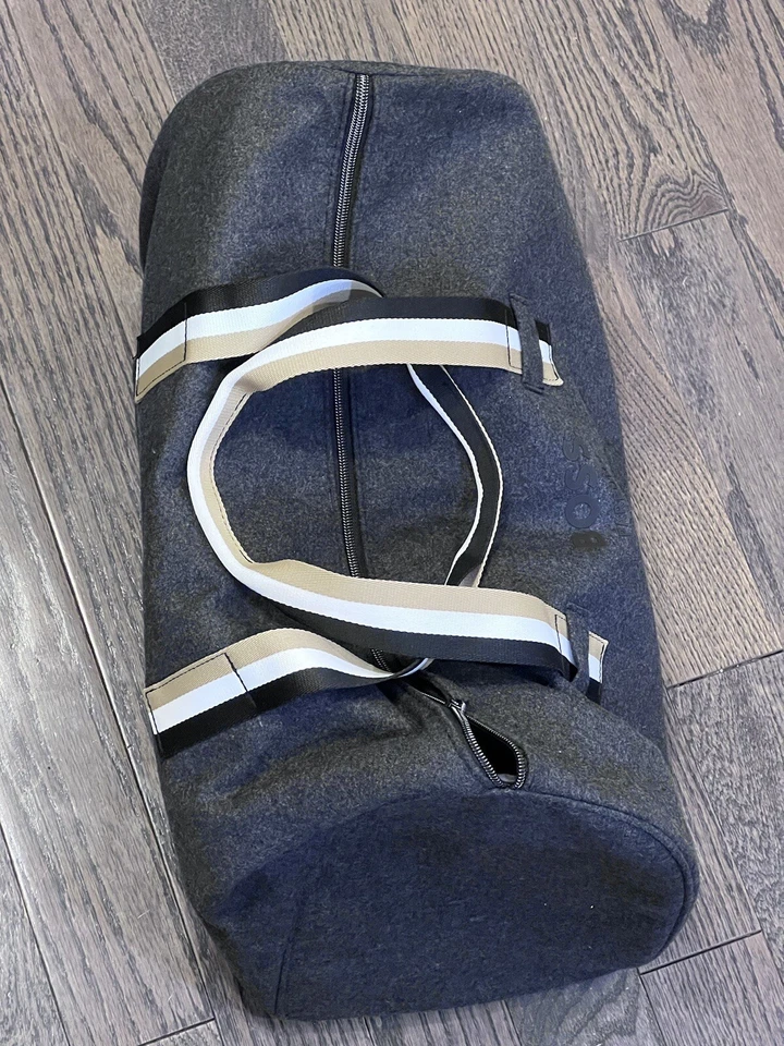 Hugo Boss Parfums Weekender Bag Dark Gray Charcoal Overnight Duffle Hand Bag - Image 1 of 4