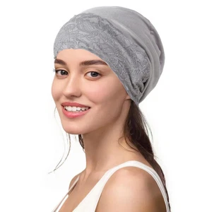 Muslim Women Turban Beanie chemo Caps Hair Loss Hijab Casual Islamic Headwear - Picture 1 of 100