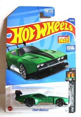 Hot Wheels 2022 HW Dream гараж 2/5 штук Muscula #83/250 зеленый - новый - Изображение 1 из 2