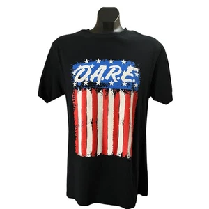 D.A.R.E. Camiseta gráfica bandera americana - talla M - Imagen 1 de 9