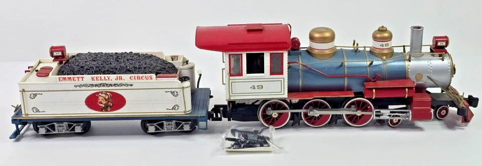 Bachmann G Scale Emmett Kelly Jr Circus #49 Steam Locomotive & Tender - Image 1 of 4